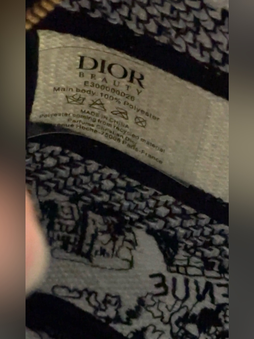 Dior Beauty Plan De Paris Embroidered Cosmetic Pouch/crossbody with 2 Chains🤩 - Picture 7 of 10